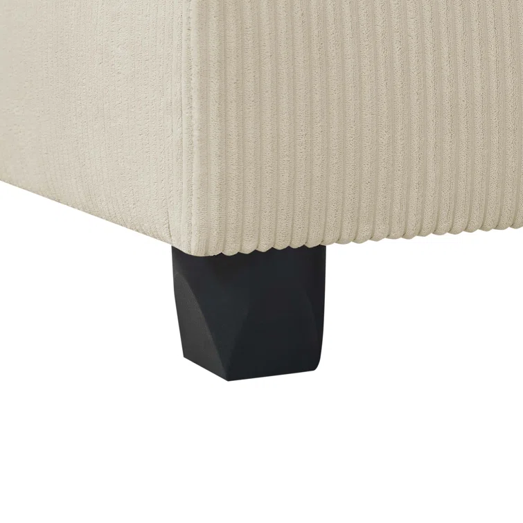 6 - Piece Corduroy Sectional