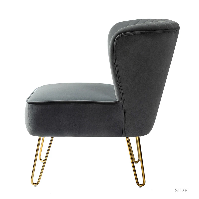 Ainhoa Velvet Tufted Back Side Chair