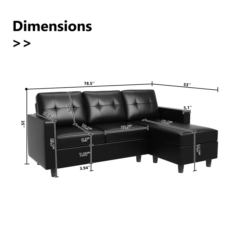 Campbelltown 2 - Piece Faux Leather Sectional