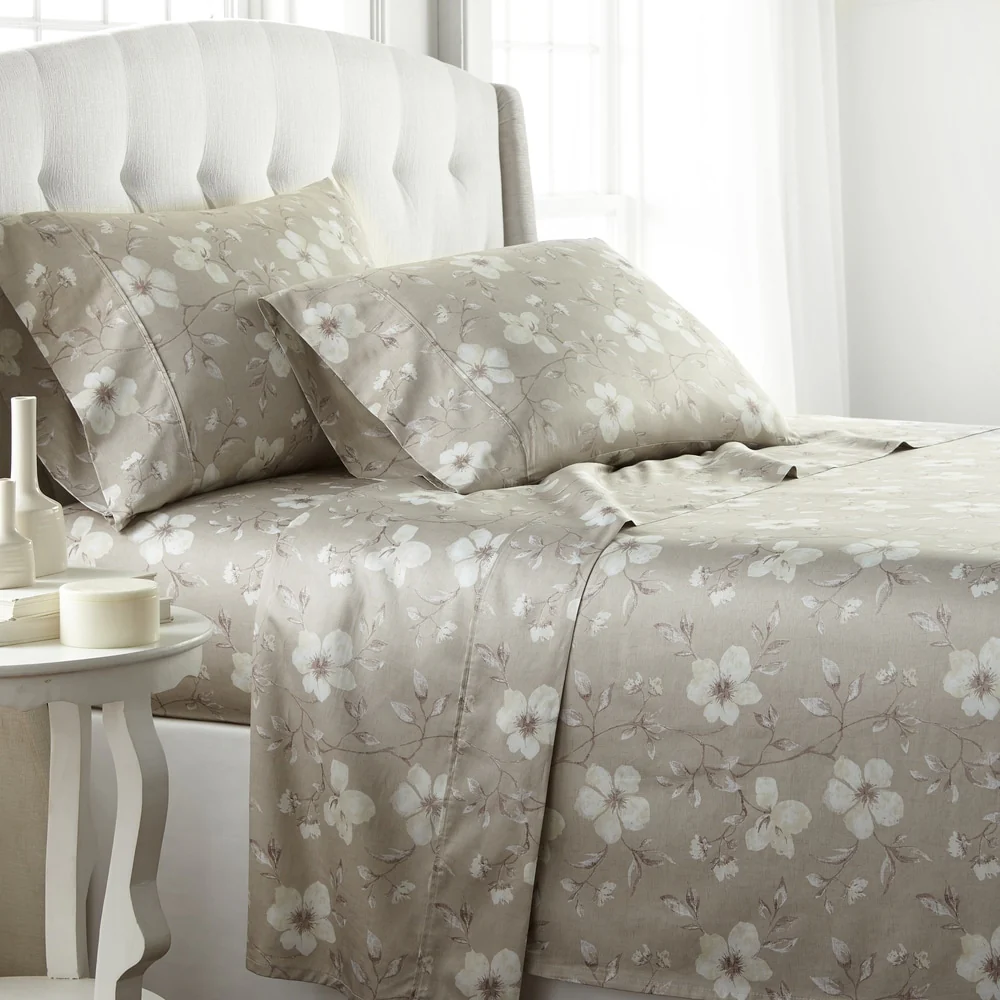 Mystic Garden Extra Deep Pocket Cotton Sateen 4-piece Bed Sheet Set