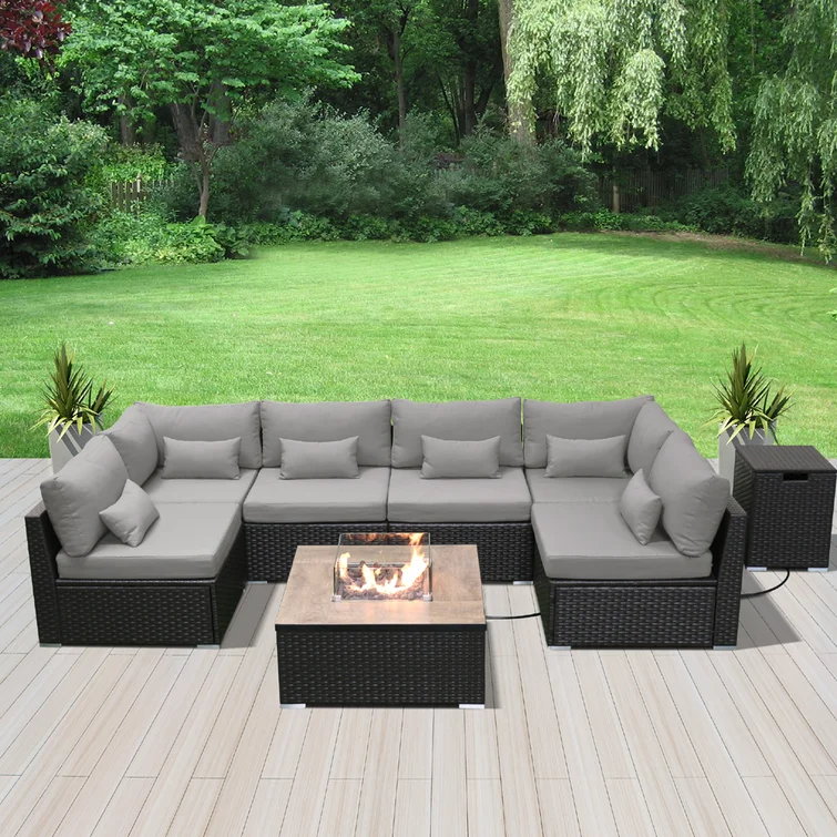 Petrina 6 - Person Outdoor Seating Group with Cushions