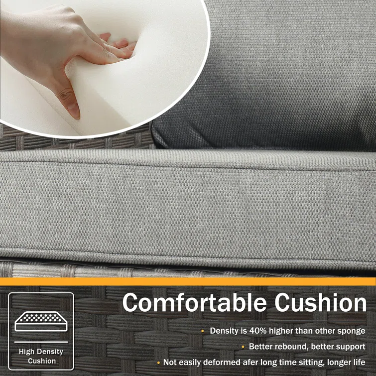 Paulsen 8 - Person Outdoor Seating Group with Cushions