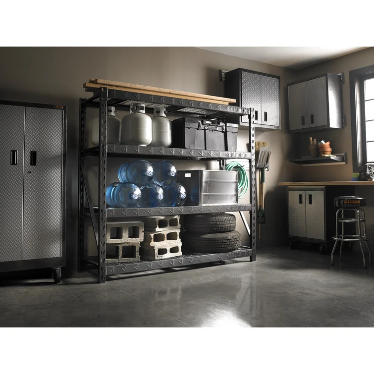 90" X 90" Heavy Duty Mega Rack With Four Adjustable Shelves