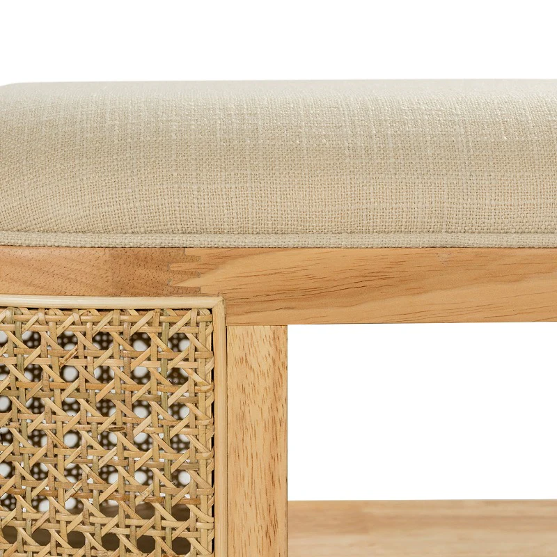 Myrna Cane Storage Bench
