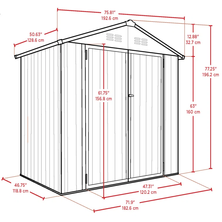 CoverIT Steel Storage Shed