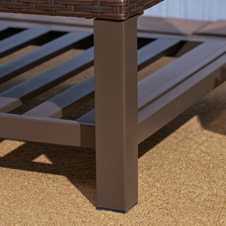 Everlie Metal/Resin Outdoor Bench