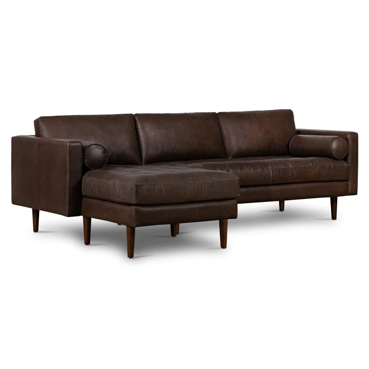 Bismarck 2 - Piece Genuine Leather Sectional