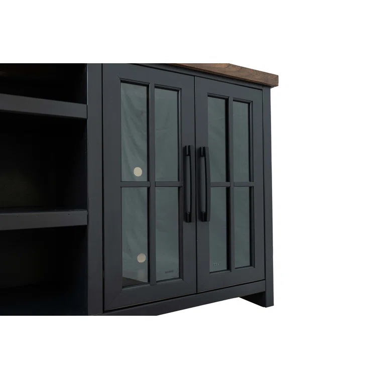 Brixham 96 inch TV Stand Console for TVs up to 100 inches, No Assembly Required, Two-Tone Finish