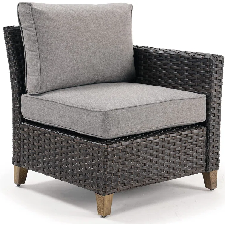 Melbourne 7-Pieces Wicker Sofa Seating Group  with Fire Pit Table Conversation Set