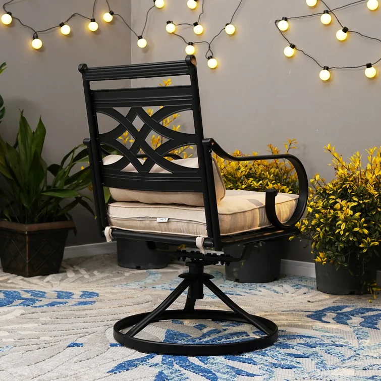 Alyah 4 - Person Outdoor Dining Set With Umbrella