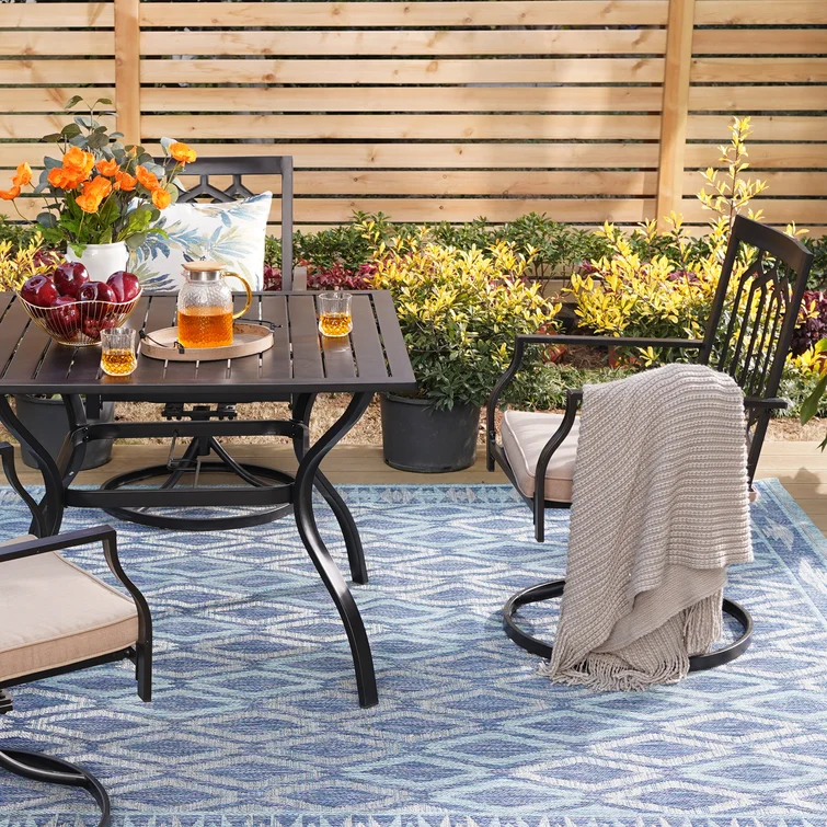 Argyri 4 - Person Square Outdoor Dining Set with Cushions