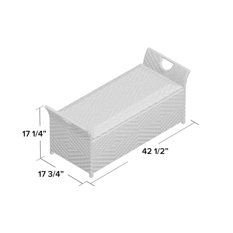 Quinto Wicker Outdoor Bench