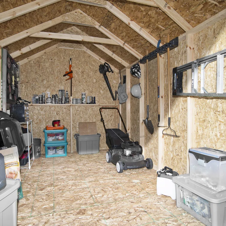 Greenbriar 8 ft. W x 10 ft. D Wood Storage Shed With Floor