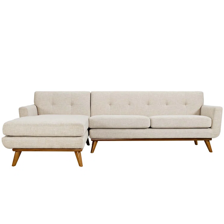 Engage Mid Century Modern Tufted Sectional