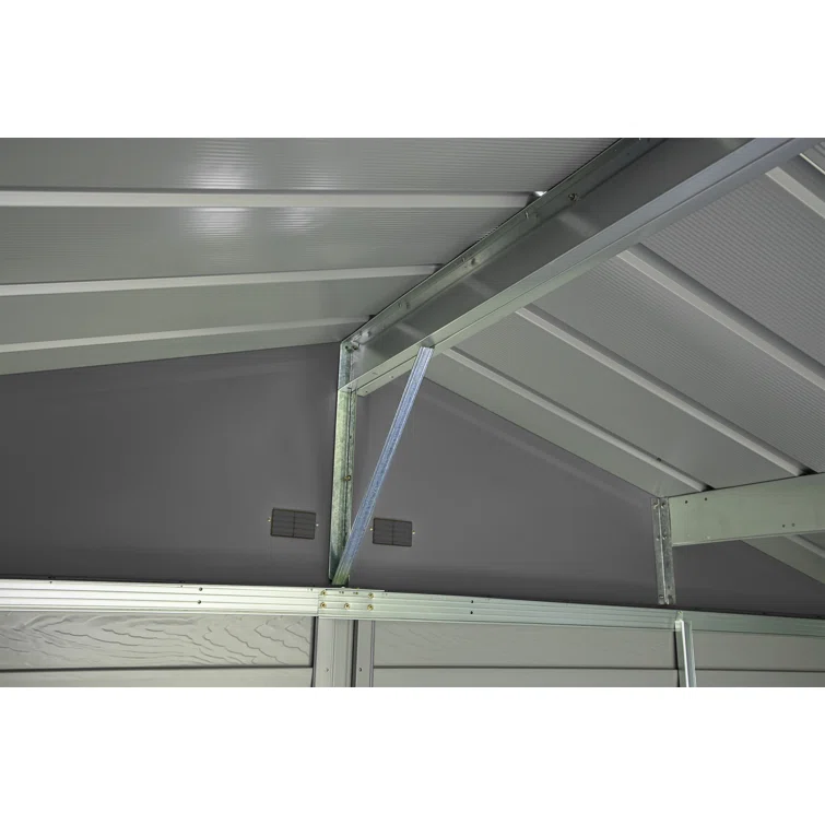 10 ft. W x 14 ft. D Steel Horizontal Storage Shed