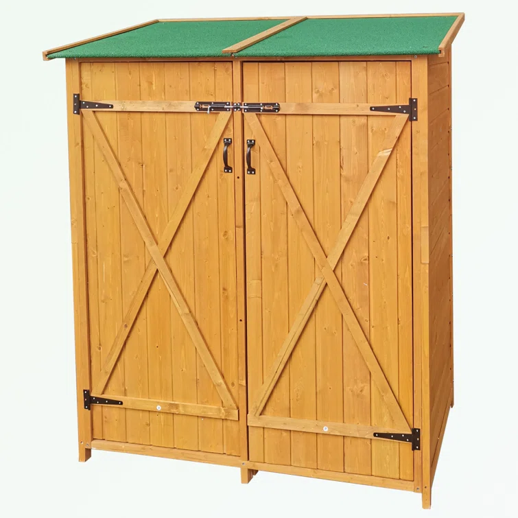 4 ft. W x 2 ft. D Wood Vertical Tool Shed