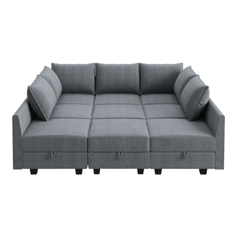 Larchmere Modular Sectional Sofa U Shaped Sofa Couch With Storage Ottoman