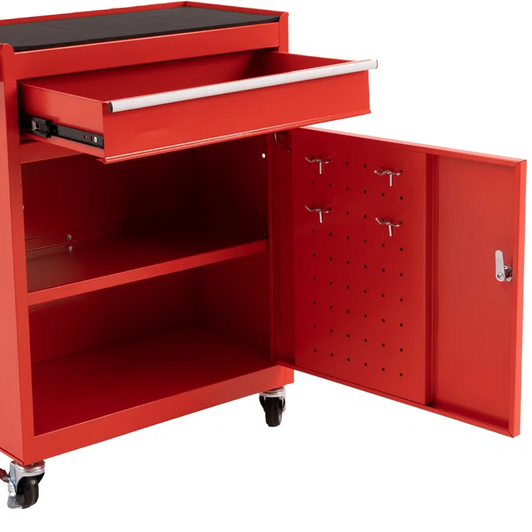 Boaman 5-Drawer Steel Tool Chest Set 2 Piece Combination Rolling Garage Storage Box