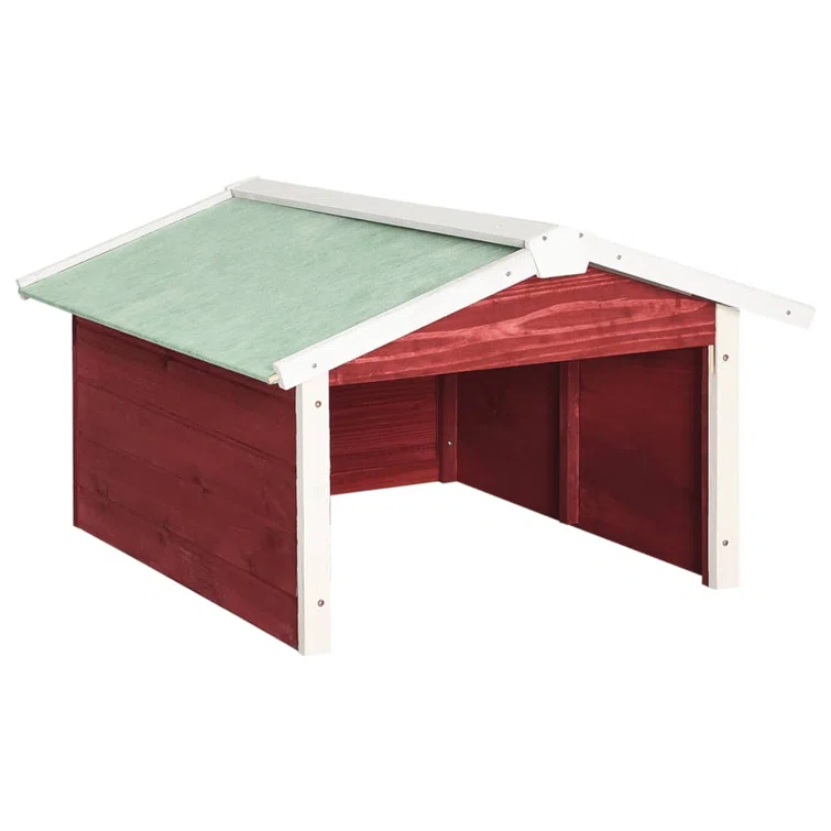 VidaXL Lawnmower Shed Automower Cover Patio Robot Mower Shelter Solid Firwood