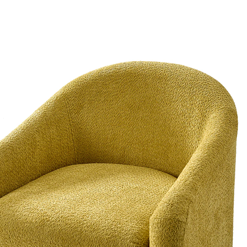 August Boucle Armchair Chair with Soft, Fuzzy Texture