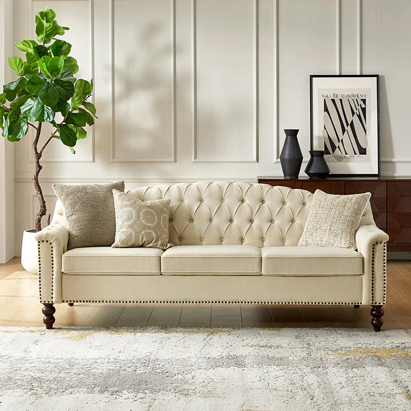 Andrea Classic Traditional-Style Sofa for Living Space