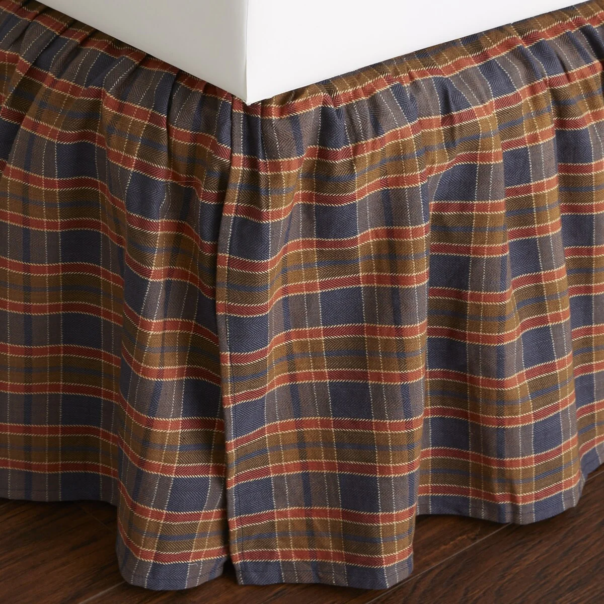 Shone Multicolor Cotton 3 Piece Bed Skirt