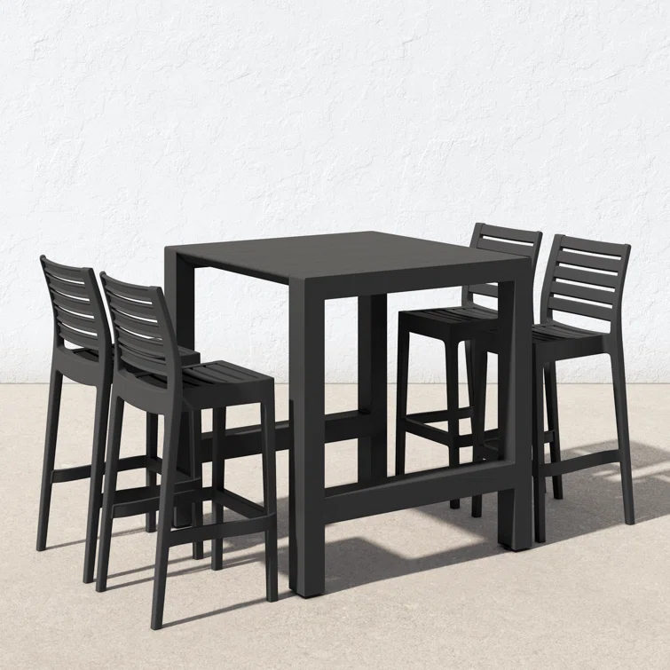 Farrah 4 - Person Square Extendable Outdoor Dining Set