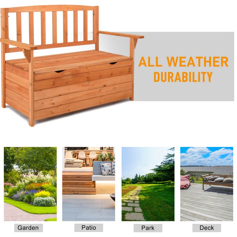 McLaglen Wood Outdoor Bench