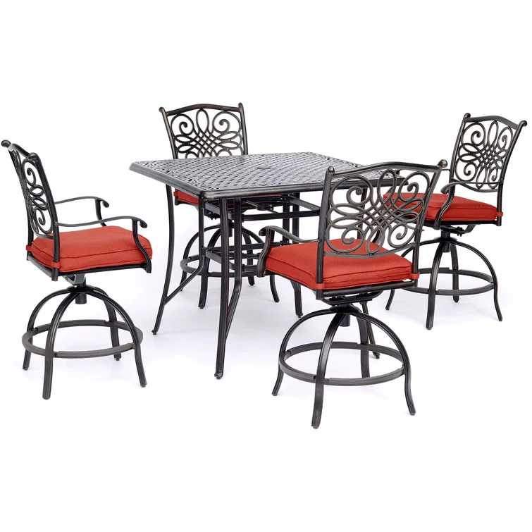 Ricci 4 - Person Square Outdoor Dining Set with Cushions