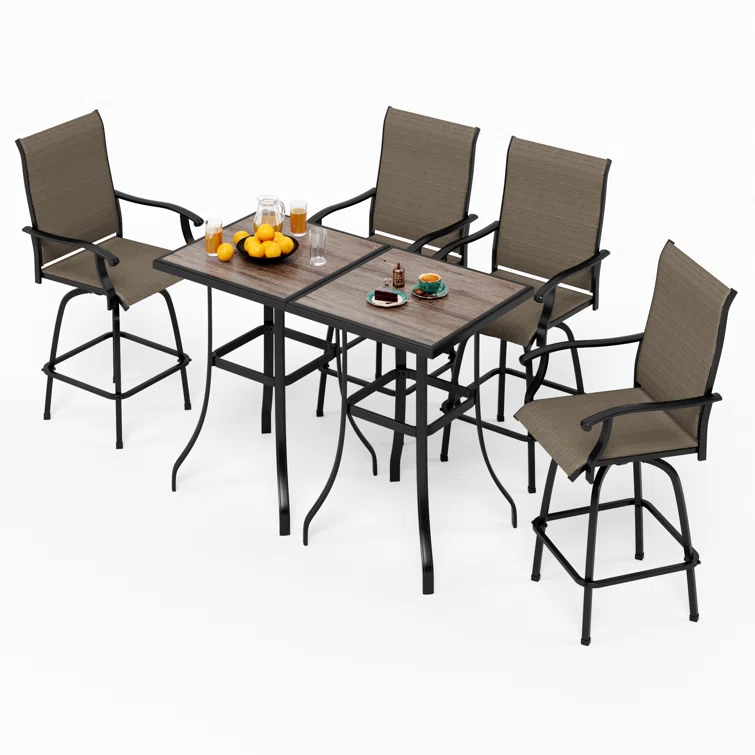 Alyne 4 - Person Square Outdoor Dining Set