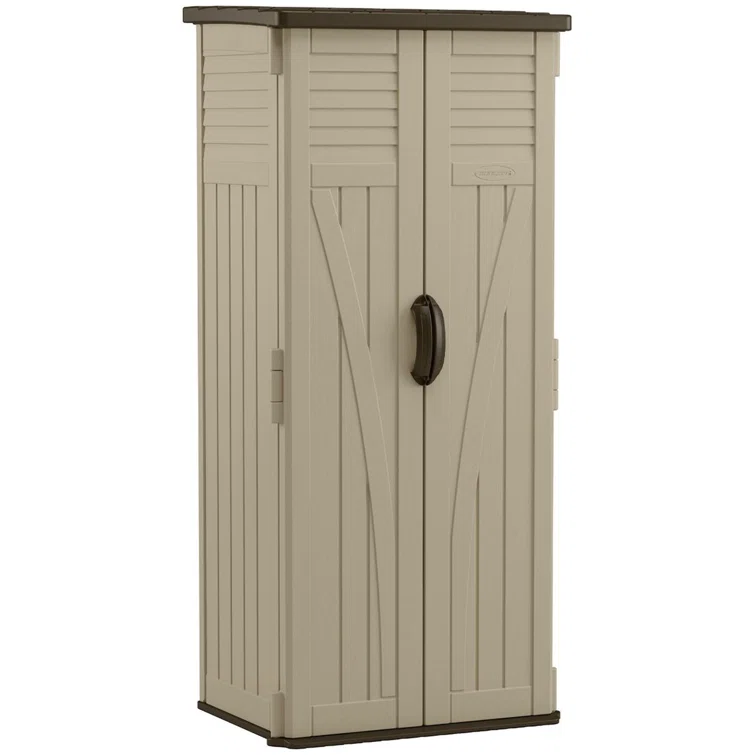 Suncast 2 ft. 9 in. W x 2 ft. D Plastic Vertical Tool Shed