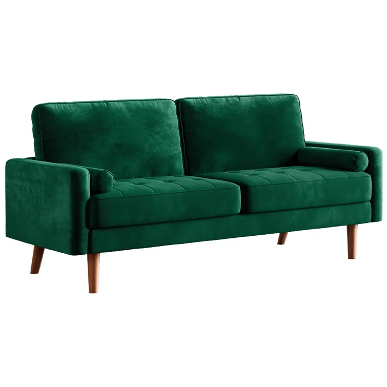 Enedelia 69.3'' W Velvet Loveseat Upholstered Sofa