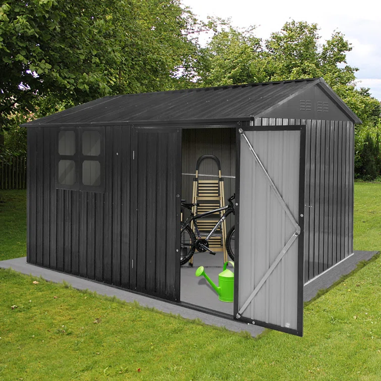 Burton 10 Ft. W X 8 Ft. D Metal Tool Shed