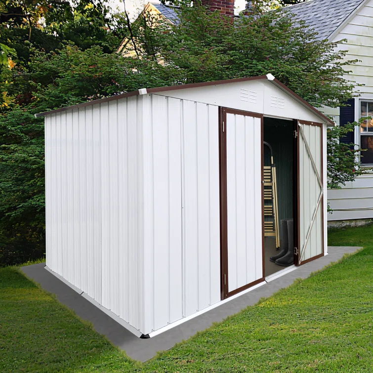 Hader 10 Ft. W X 8 Ft. D Metal Tool Shed