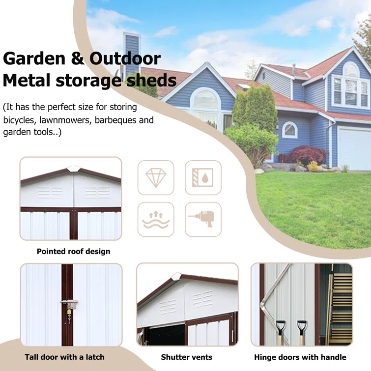 Metal Garden Storage Sheds for Outdoor Use