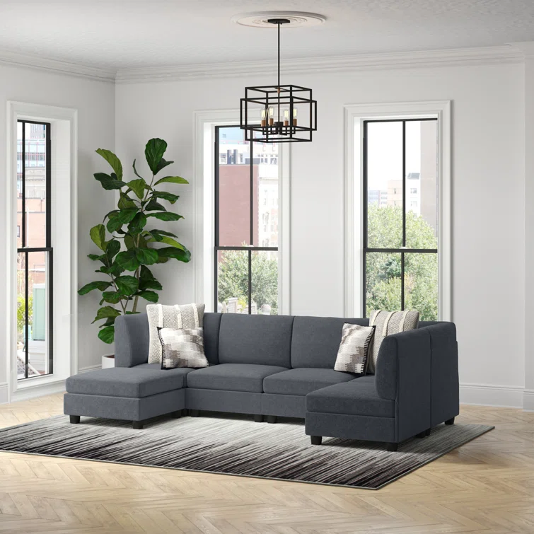 Roeder 6 - Piece Upholstered Sectional