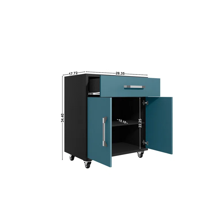 Aseem 2 Piece Single Storage Cabinet ( 34.41'' H x 56.7'' W x 17.72'' D)<!-- --> <!-- -->(Set of 2)