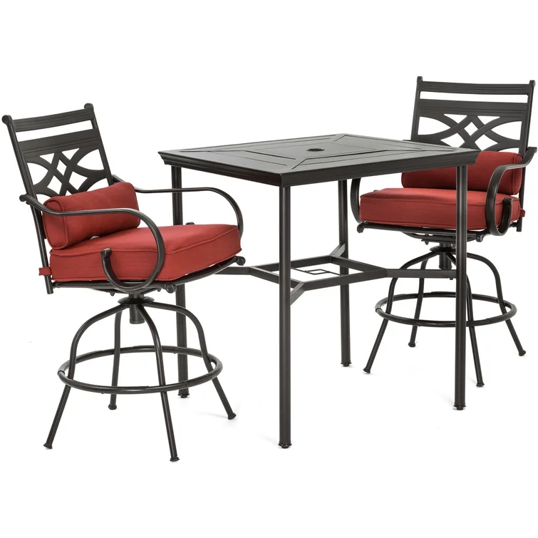 Kautz 2 - Person Square Outdoor Dining Set with Cushions