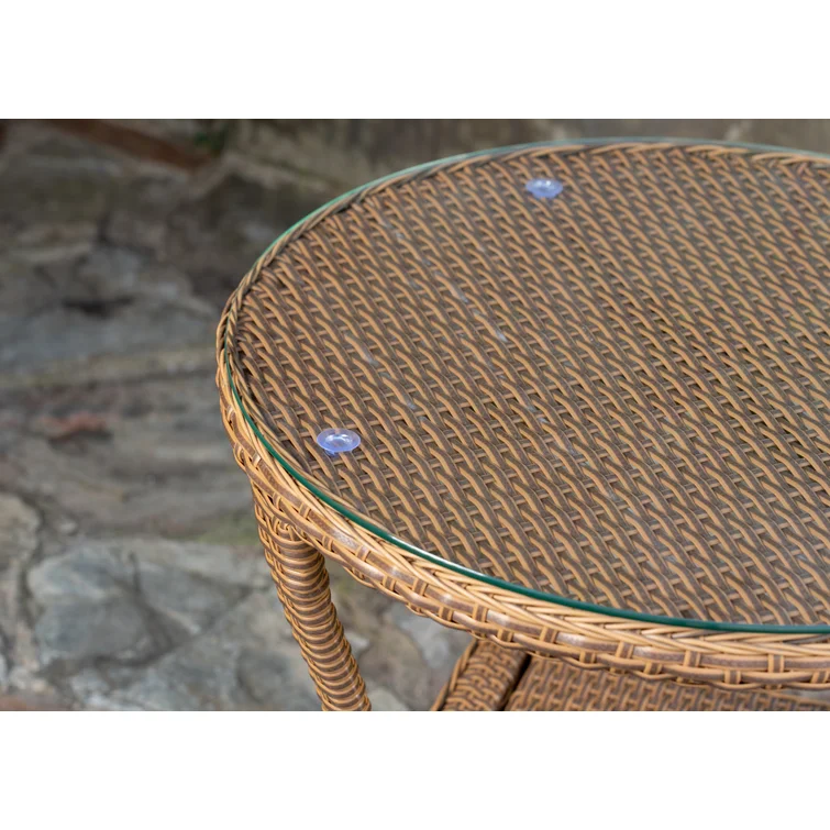 Sea Pines Wicker/Rattan 5 - Person Seating Group with Cushions
