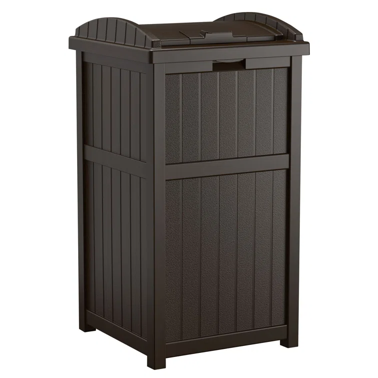 Suncast 46'' W 73 Gallons Water Resistant Resin Lockable Deck Box in Brown
