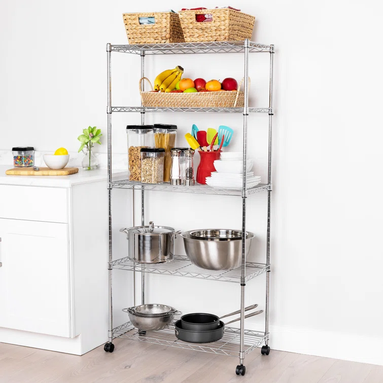30" W 5-Tier Steel Shelvings