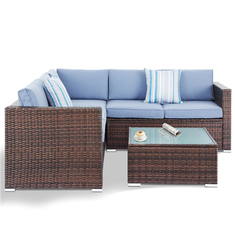 5 - Person Outdoor Seating Group with Cushions
