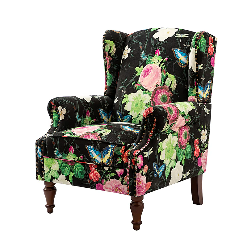 Felix Armchair with Spindle Legs