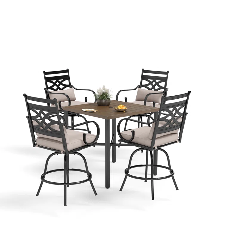 Alyne 4 - Person Square Outdoor Dining Set with Cushions