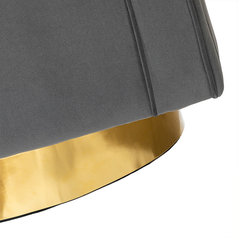 Agata Velvet Swivel Barrel Armchair