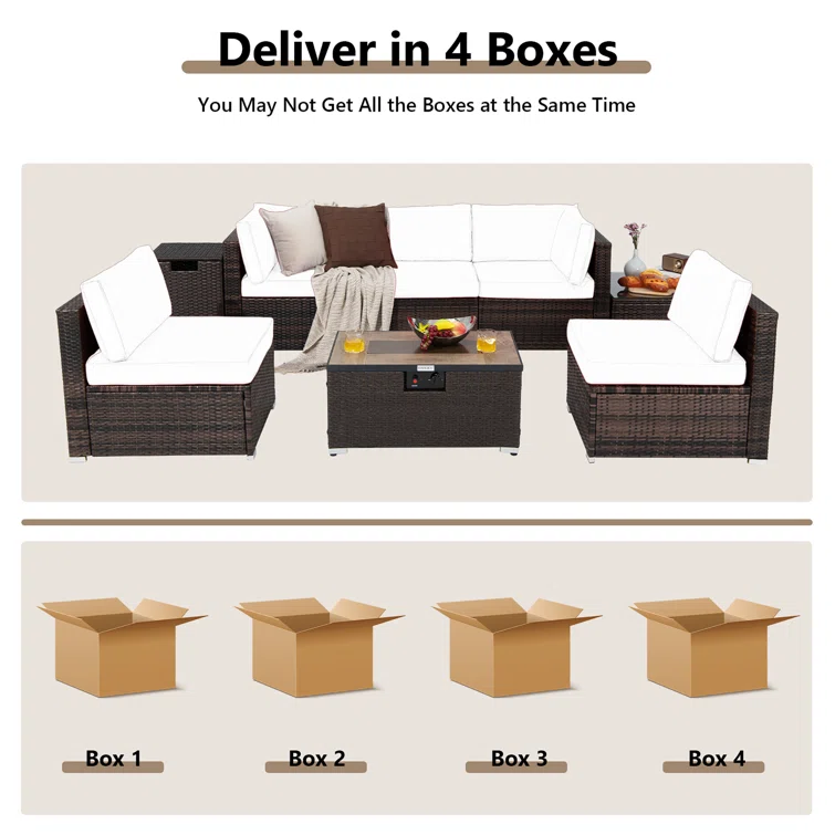 Avaiyah 5 - Person Outdoor Seating Group with Cushions