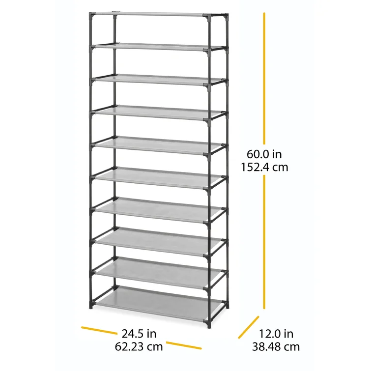 23.87'' W Steel Shoe Rack
