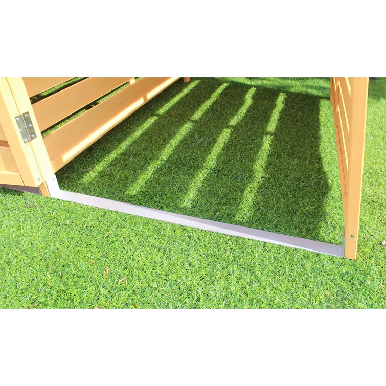 5 ft. W x 5 ft. D Solid Wood Garbage Shed