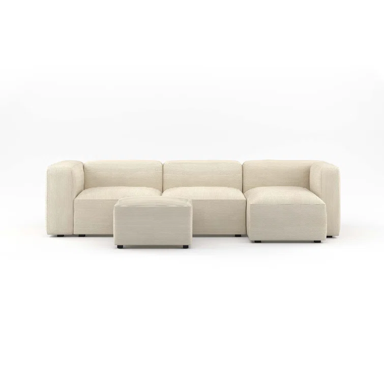 Winnie 4 - Piece Corduroy Sectional