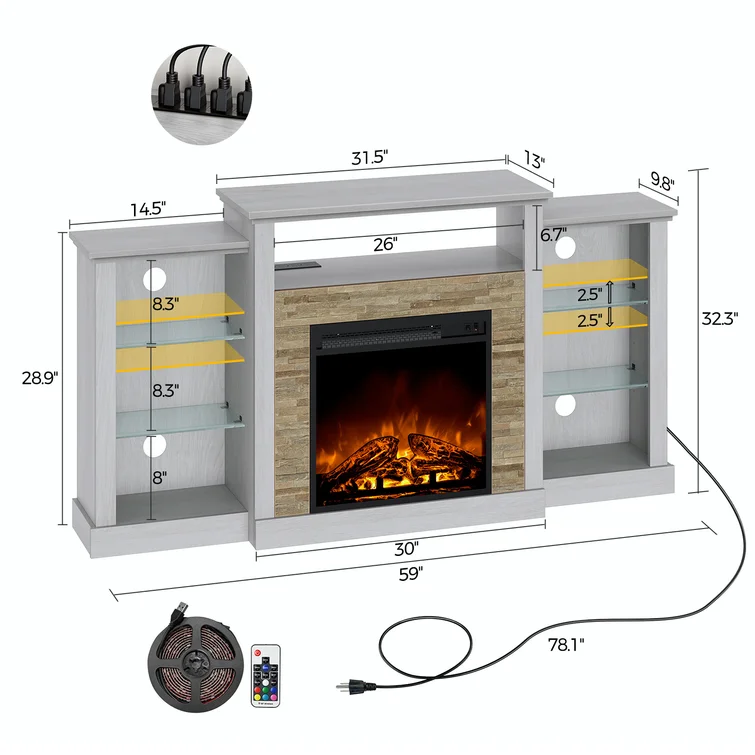 Scribner TV Stand For TVs Up To 65